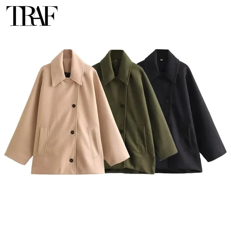 New Oversized Long Jacket Women Long Sleeve Women'S Trench Coat Autumn Bomber Jackets for Women Winter New in Coats and Jackets